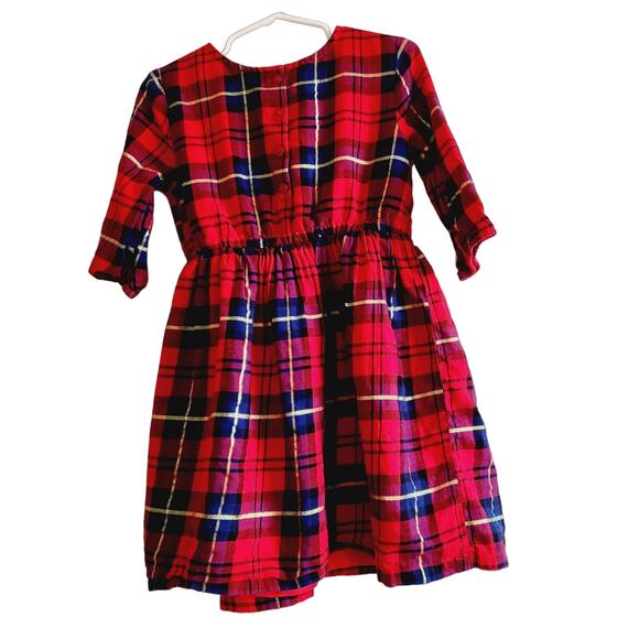 Crown & Ivy red plaid dress size 5 - Picture 2 of 5